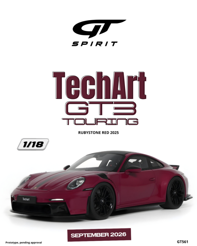TECHART Porsche GT3 Touring 2025 Red - 1:18 GT Spirit GT561
