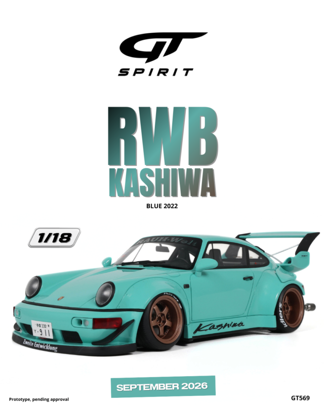 RWB Kashiwa - Porsche 2022 Blue - 1:18 GT Spirit GT569