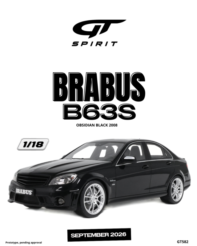 BRABUS B63S Mercedes 2008 Black - 1:18 GT Spirit GT582