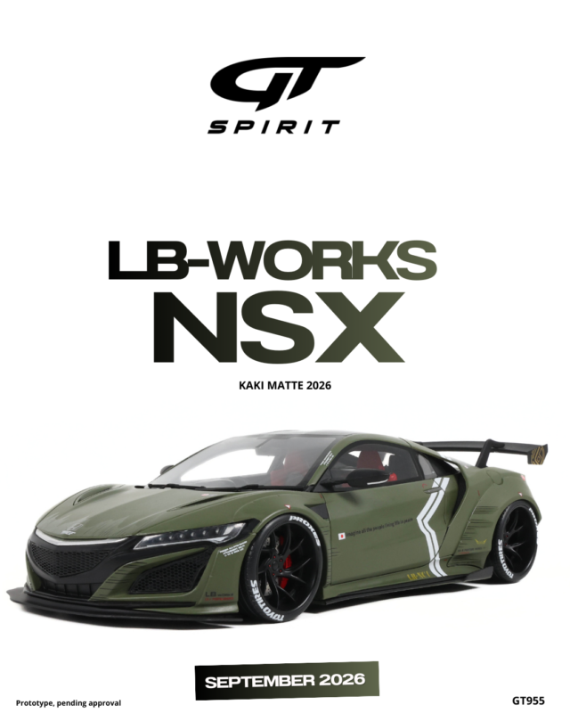 LB-Works NSX Honda 2026 Kaki - 1:18 GT Spirit GT955