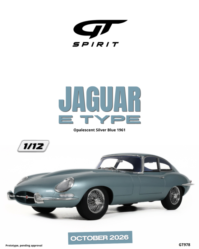 JAGUAR E Type 1961 Blue - 1:12 GT Spirit GT978