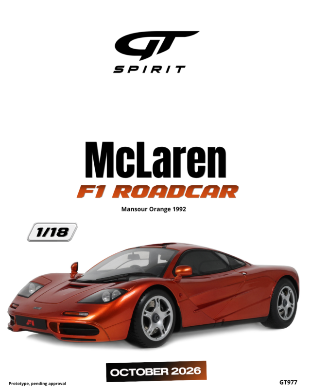 McLAREN F1 1992 Orange - 1:18 GT Spirit GT977