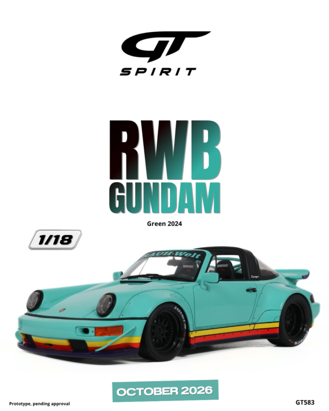 RWB Gundam 2024 Porsche - 1:18 GT Spirit GT583