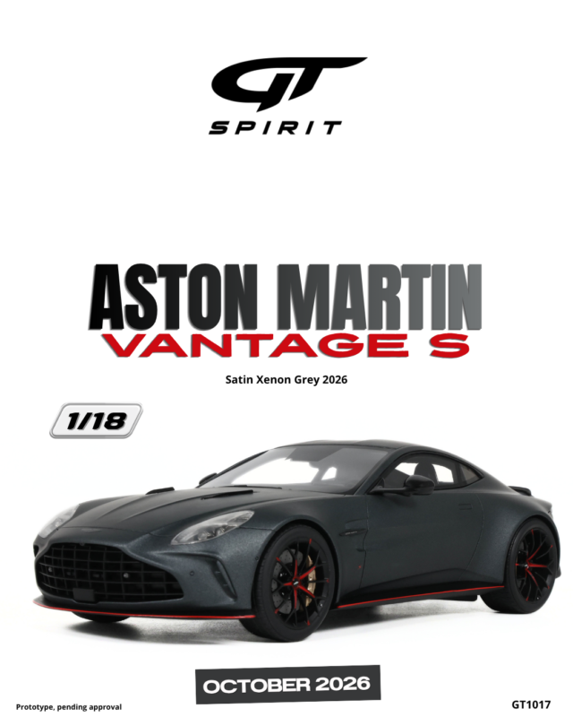 ASTON MARTIN Vantage S 2026 Grey - 1:18 GT Spirit GT1017