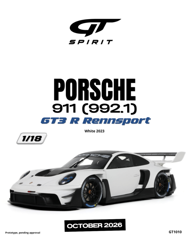 PORSCHE 911 (992.1) GT3 R Rennsport - 1:18 GT Spirit GT1010