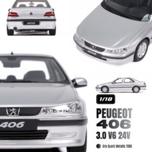 PEUGEOT 406 V6 2000 Gris - 1:18 OttO OT1388