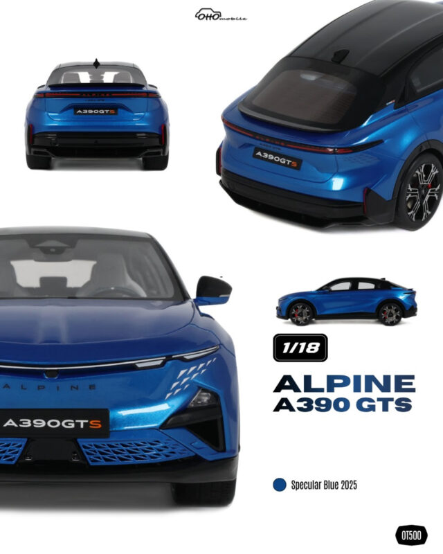 ALPINE A390 GTS 2025 Bleu - 1:18 OttO OT500