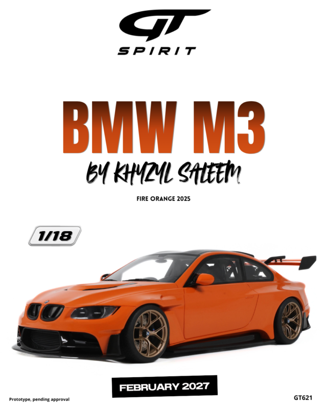BMW M3 By KHYZYL Saleem 2025 - 1:18 GT Spirit GT621