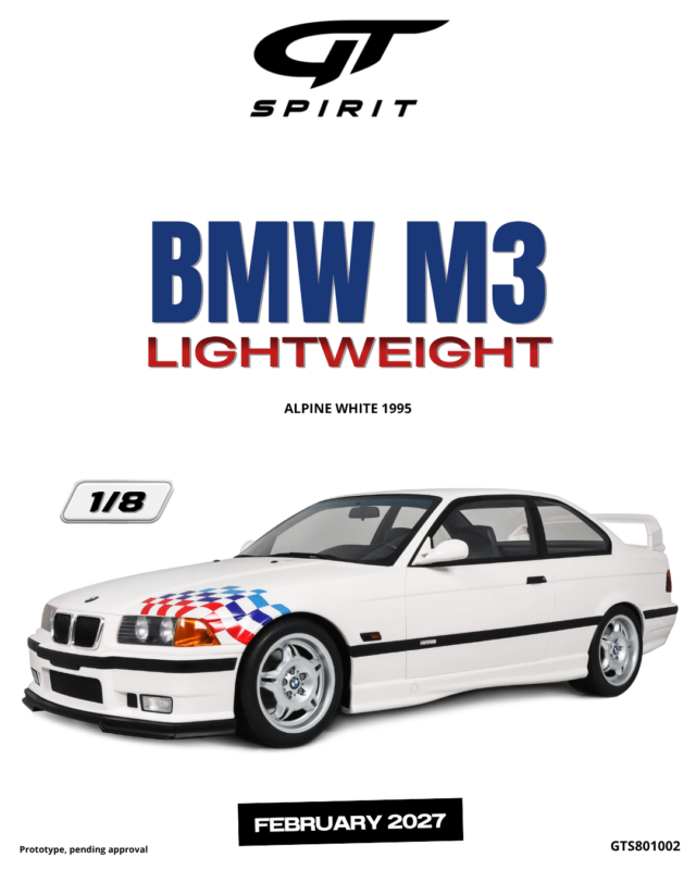 BMW M3 E36 Lightweight 1995 - 1:8 GT Spirit GTS801002