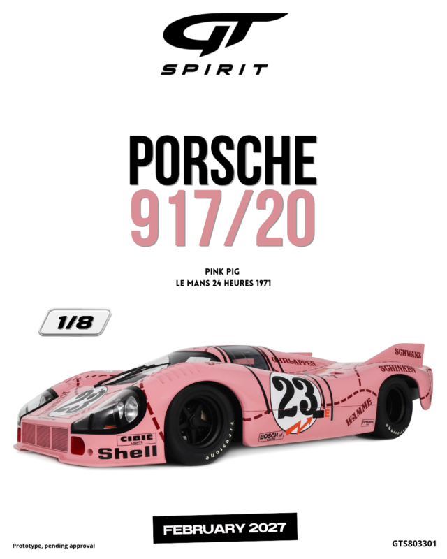 PORSCHE 917/20 Pink Pig 24H Le Mans 1971 - 1:8 GT Spirit GTS803301