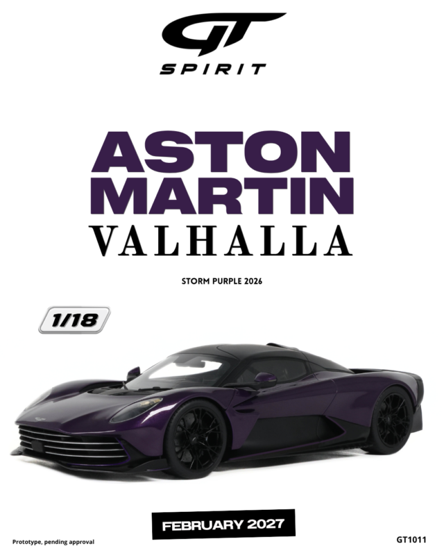 ASTON MARTIN Valhalla 2026 Purple- 1:18 GT Spirit GT1011