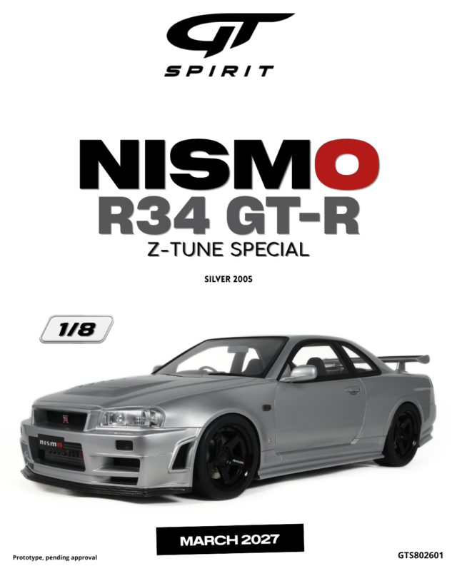NISMO R34GT-R Z-Tune Special 2005 - 1:8 GT Spirit GTS802601