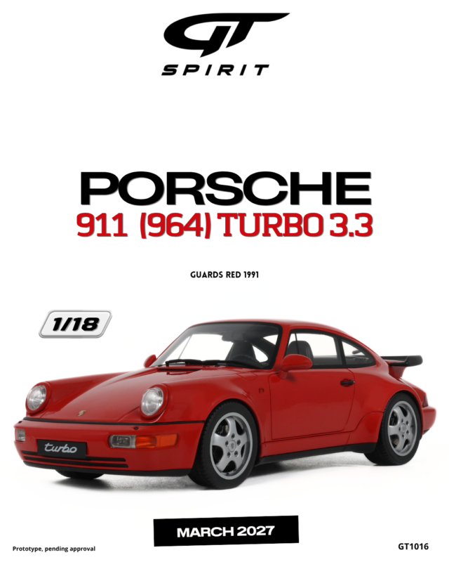 PORSCHE 911 (964) Turbo 3.3 1991 - 1:18 GT Spirit GT1016