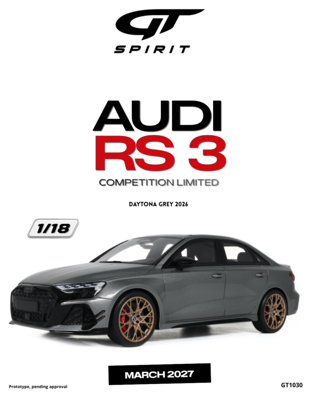 AUDI RS 3 Competition Limited 2026 - 1:18 GT Spirit GT1030