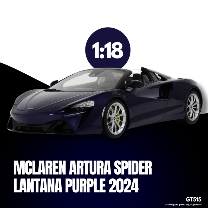 MCLAREN Artura Spider 2024 Purple - 1:18 GT Spirit GT515