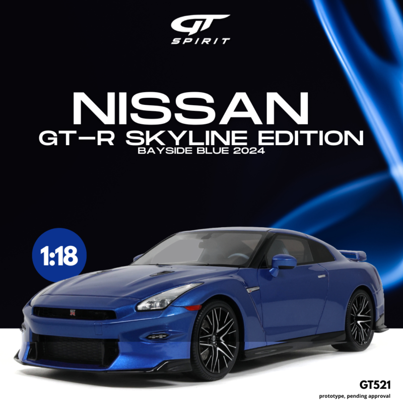 NISSAN GT-R Skyline Edition Bayside 2024 Bleu - 1:18 GT Spirit GT521