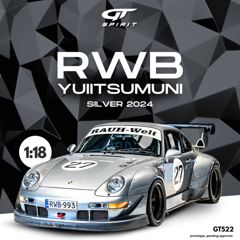 RWB Yuiitsumuni (Porsche) 2024 Silver - 1:18 GT Spirit GT522
