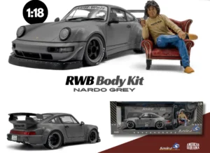 RWB Porsche 964 2024 Nardo + Figurine Akira - 1:18 Solido S1807517