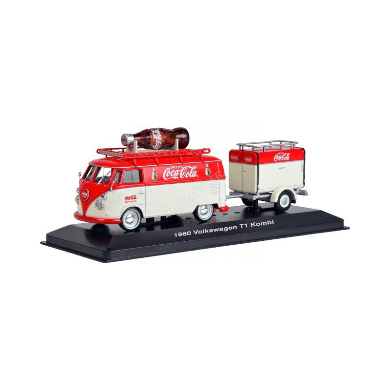 VOLKSWAGEN T1 Combi 1960 remorque coca - 1:43 MCity